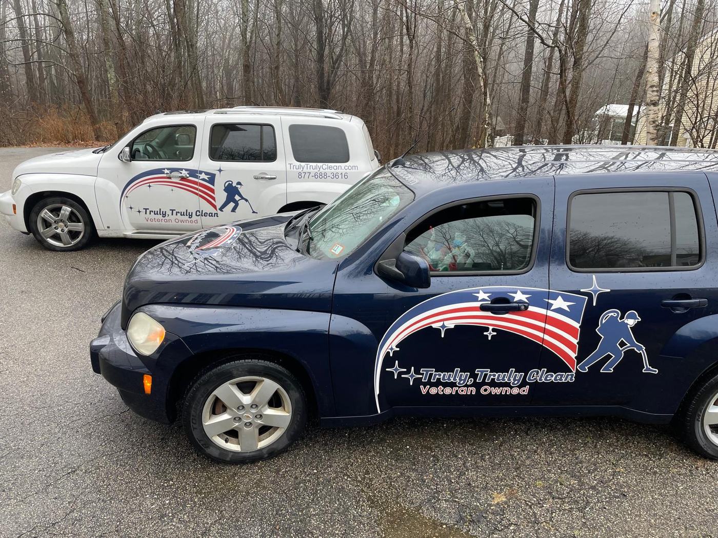 Truly, Truly Clean branded service vehicles